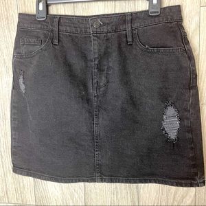 Mossimo black jean skirt